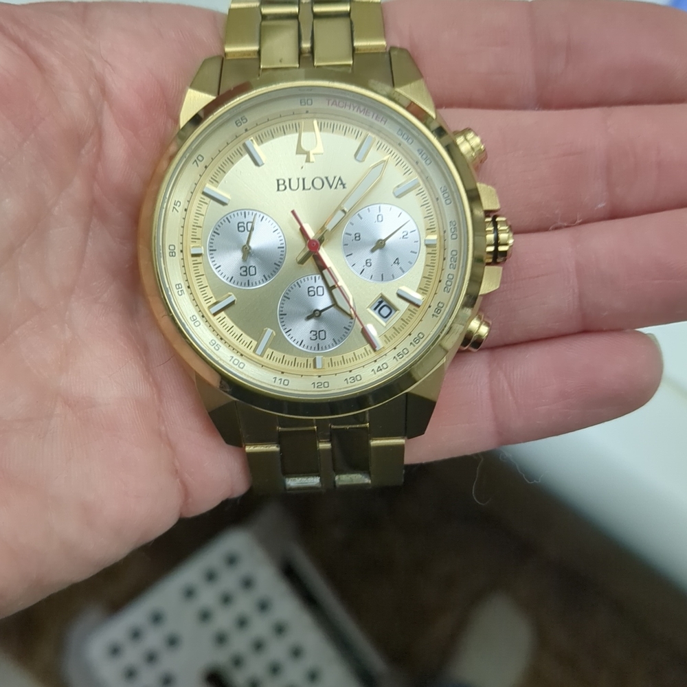 Bulova Gold and Silver Men's Chronograph Watch